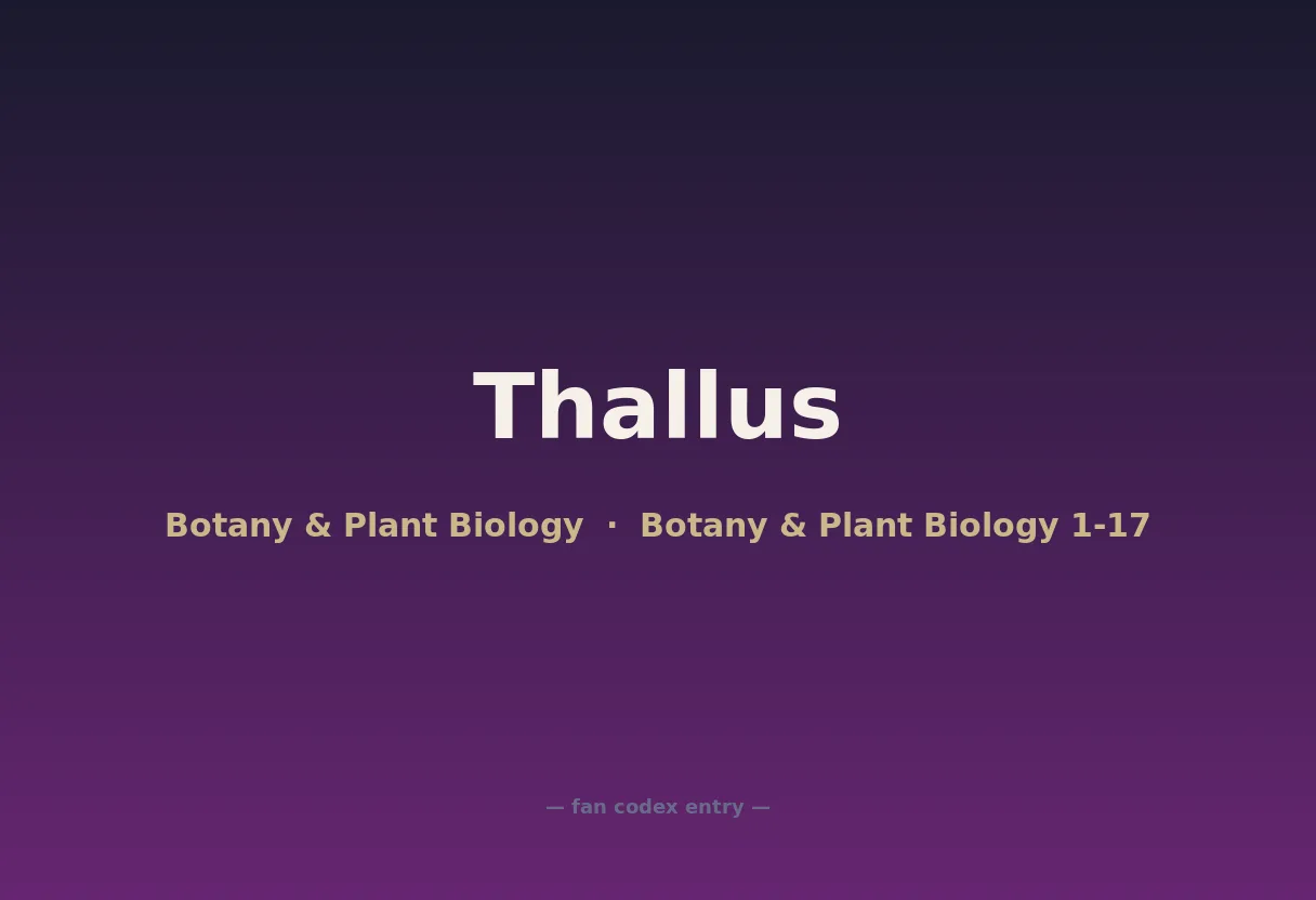 Thallus